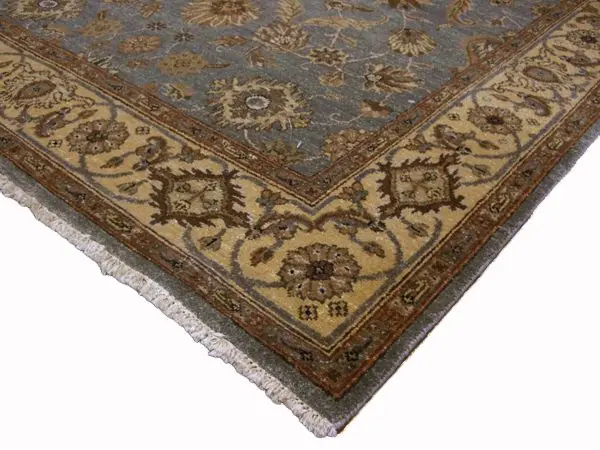 Jaipur Gazni Rug - Blue - Handknotted Indian rug with Zeigler design IJG020