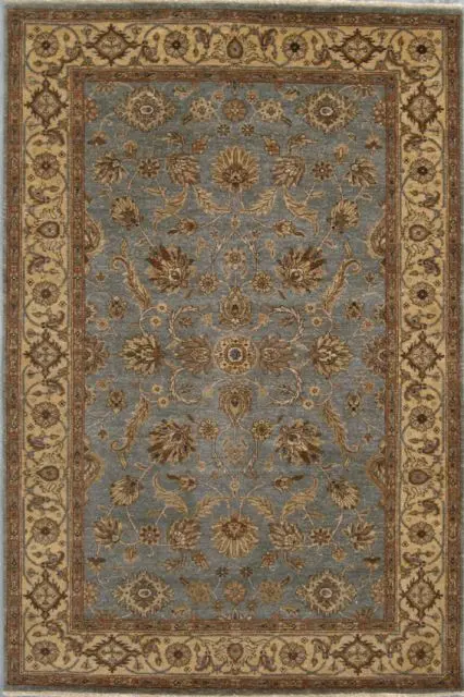 Jaipur Gazni Rug - Blue - Handknotted Indian rug with Zeigler design IJG020