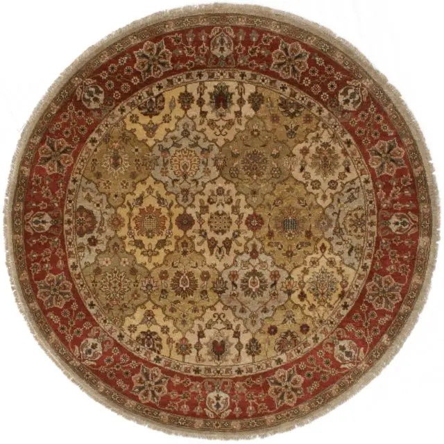 Jaipur Gazni Rug - Multicoloured - Handknotted Indian rug with Zeigler design IJG030