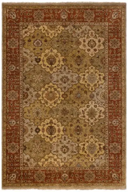 Jaipur Gazni Rug - Multicoloured - Handknotted Indian rug with Zeigler design IJG030