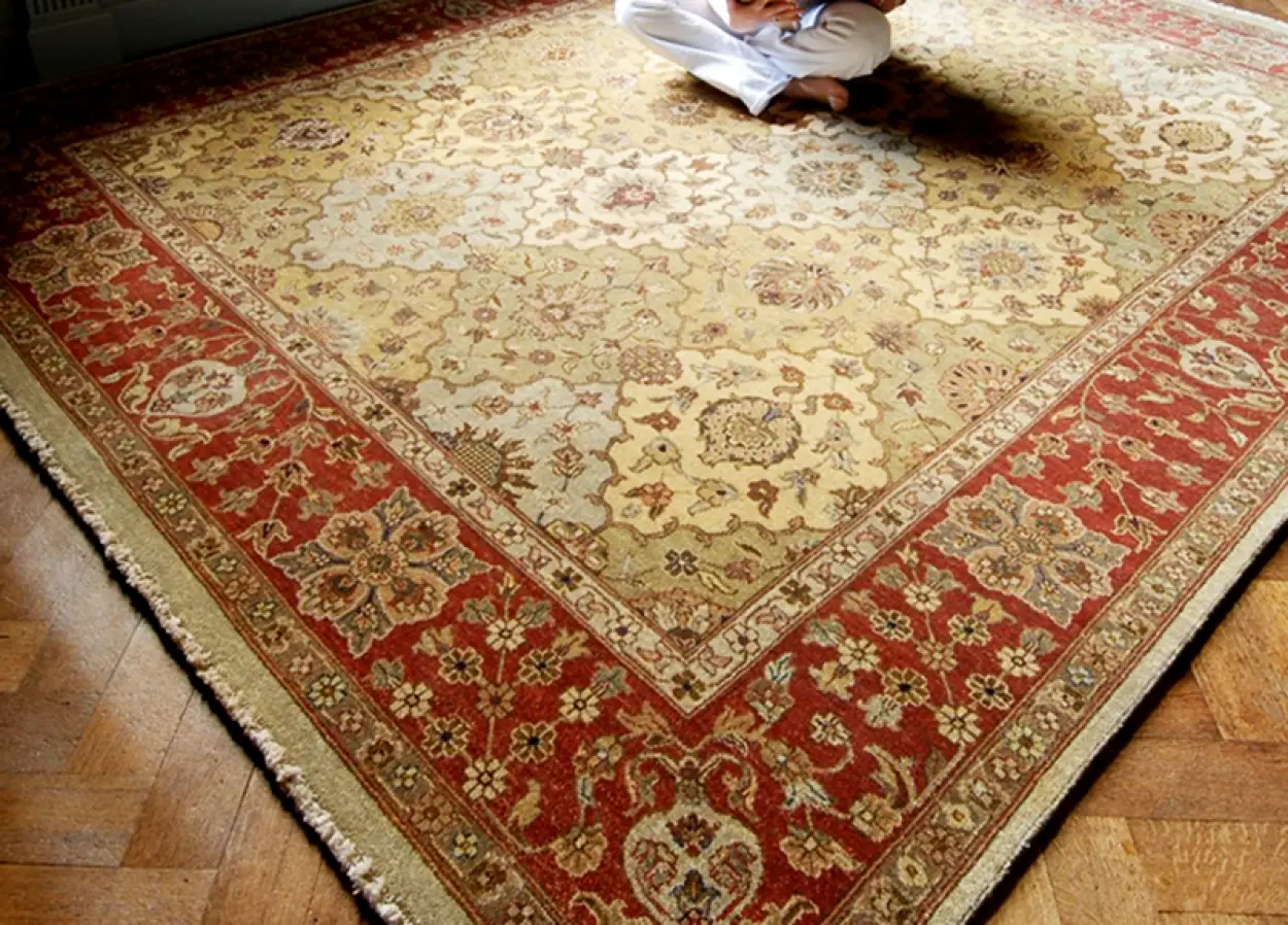Jaipur Gazni Rug - Multicoloured - Handknotted Indian rug with Zeigler design IJG030
