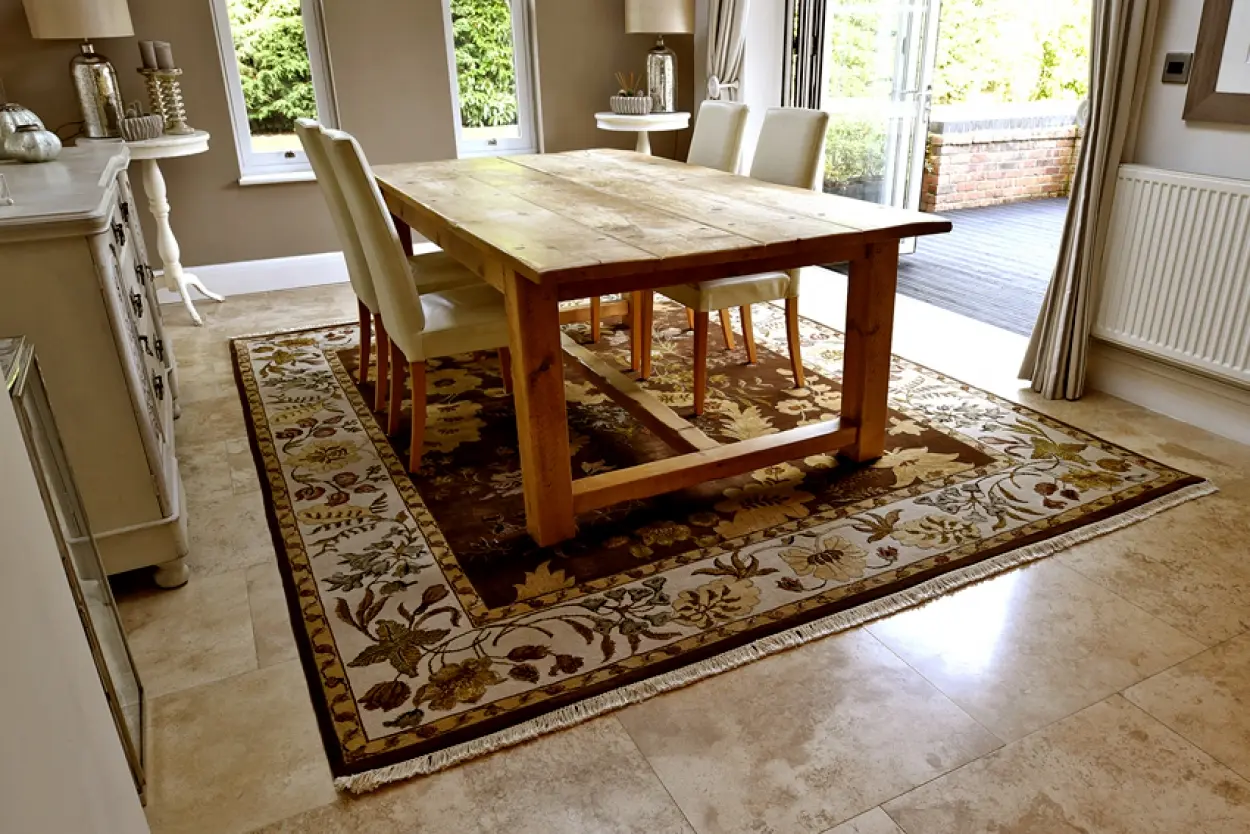 Luxury Indian Jaipur Rug - Brown - Handknotted Silk mix Indian rug IJS005