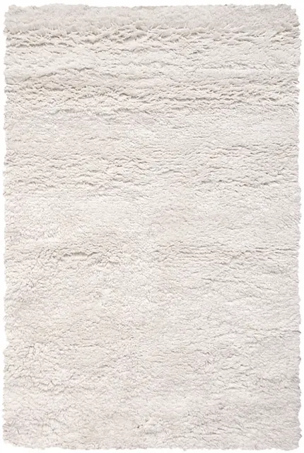 Woollen Shaggy rug - White - Luxurious Shaggy rug in 100% wool ILP016