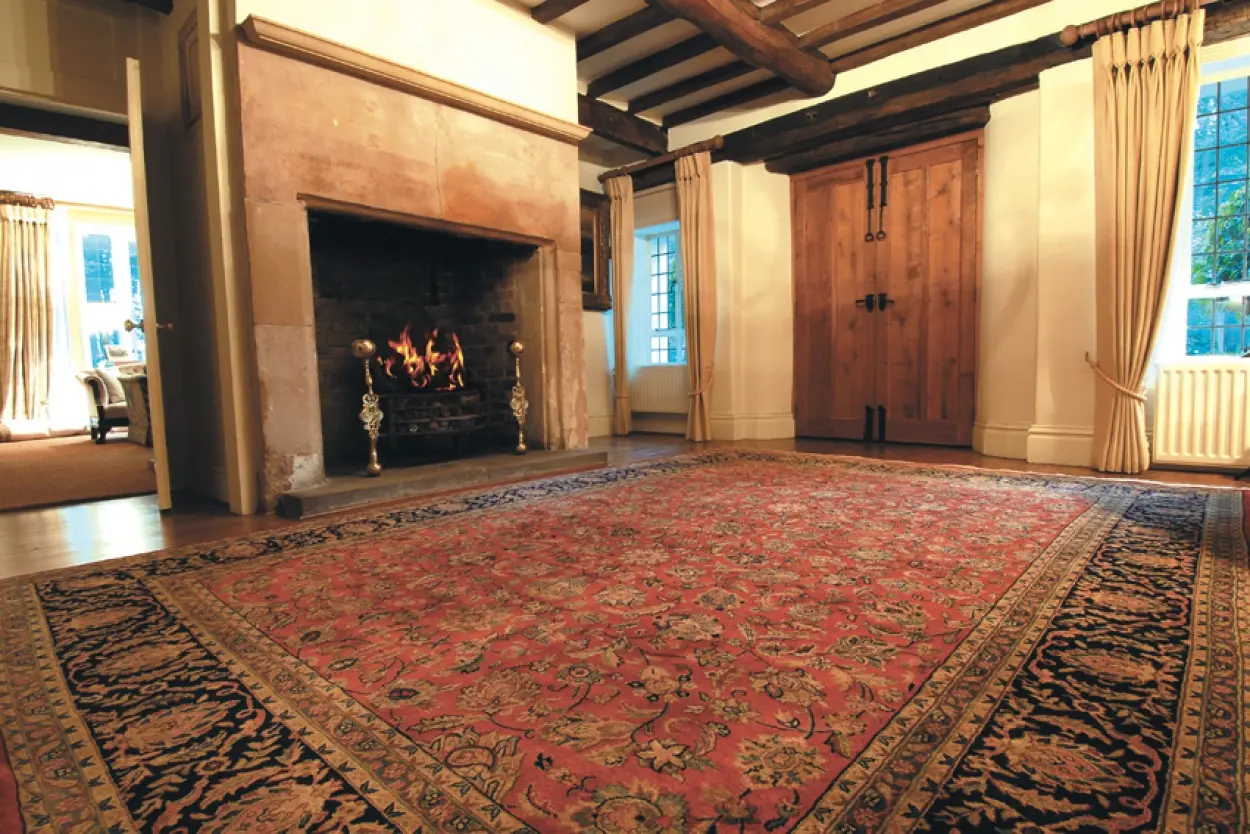 Very fine indo Persian - Red - Handknotted rug with Persian design
