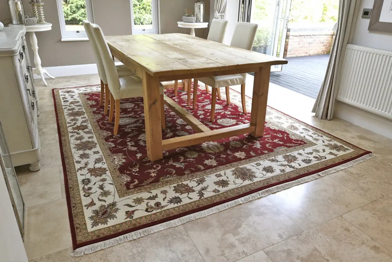 Very fine indo Persian - Red - Handknotted rug with Persian design