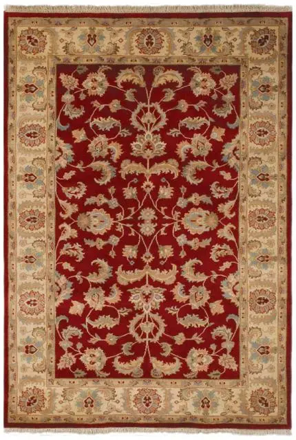 Indo Persian Keshan rug - Red - Handknotted rug with Persian Keshan design IPZ070