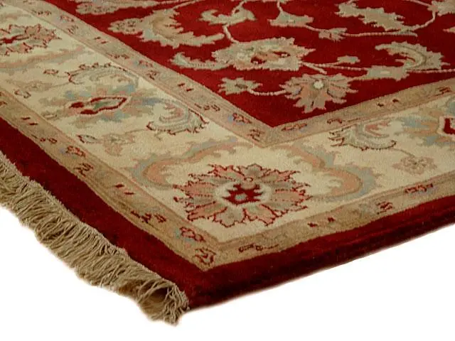 Indo Persian Keshan rug - Red - Handknotted rug with Persian Keshan design IPZ070