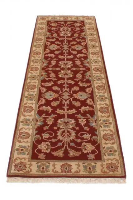 Indo Persian Keshan rug - Red - Handknotted rug with Persian Keshan design IPZ070
