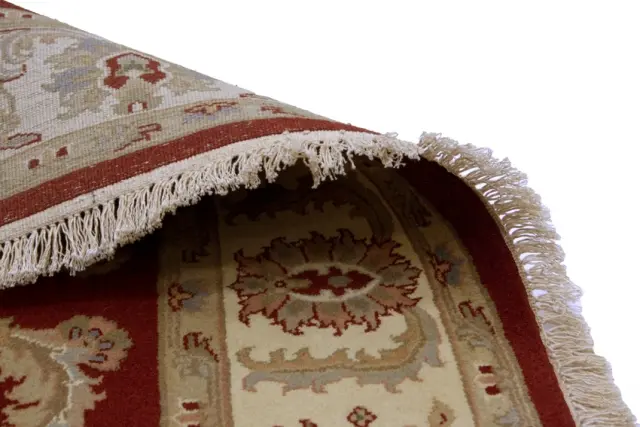 Indo Persian Keshan rug - Red - Handknotted rug with Persian Keshan design IPZ070