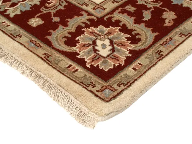 Indo Persian Keshan rug - Cream - Handknotted rug with Persian Keshan design IPZ081