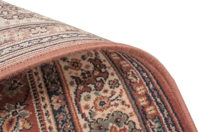 Kashmir woven rug - Orange - Machine woven rug with Traditional design KAS229