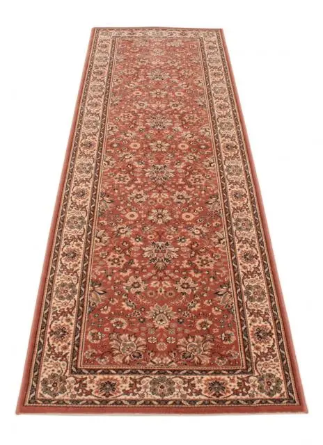 Kashmir woven rug - Orange - Machine woven rug with Traditional design KAS229