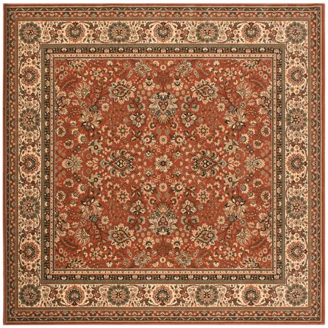 Kashmir woven rug - Orange - Machine woven rug with Traditional design KAS229