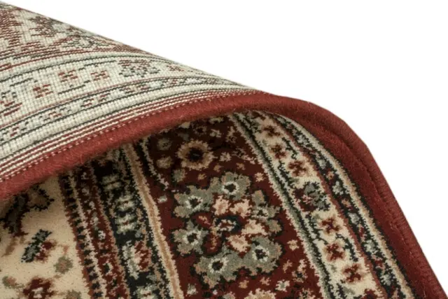 Kashmir woven rug - Cream & Red - Machine woven rug with Traditional design KAS231