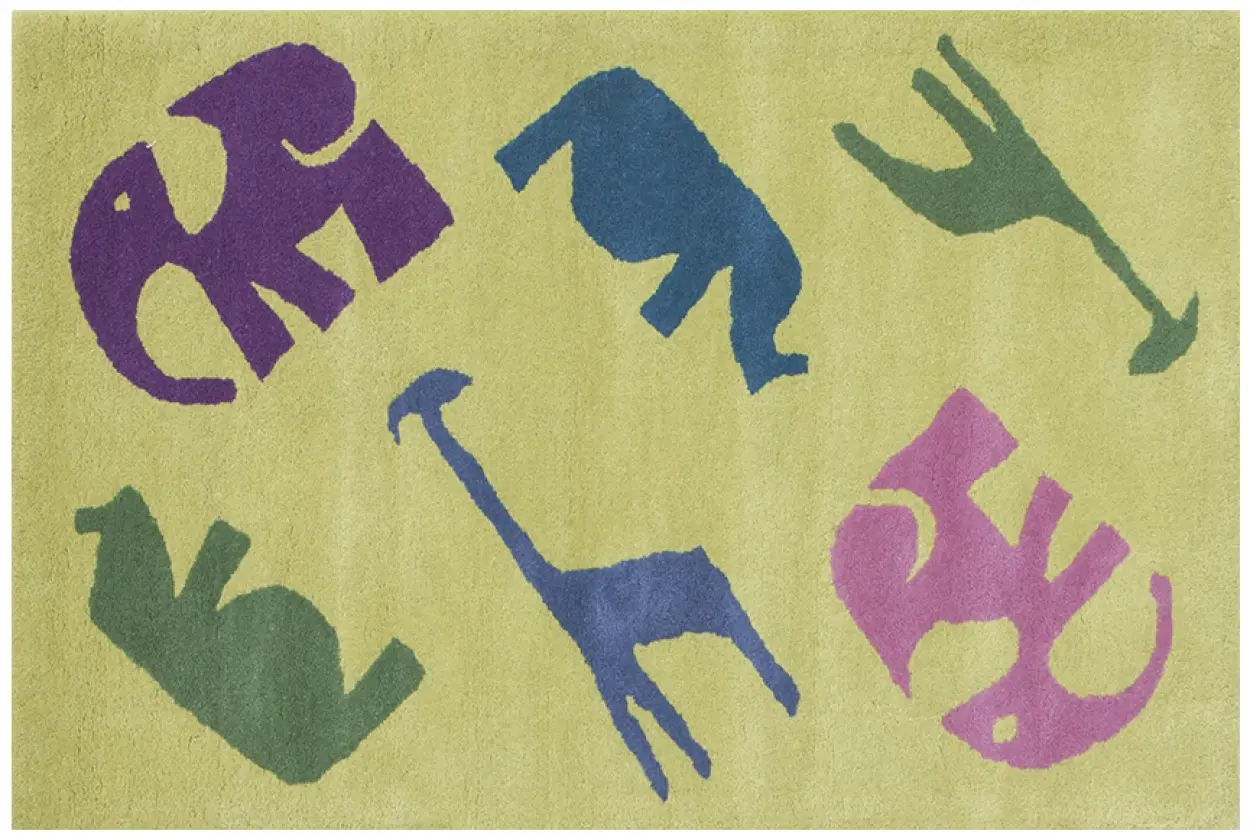 Kids Rug Yellow Jungle LKI015