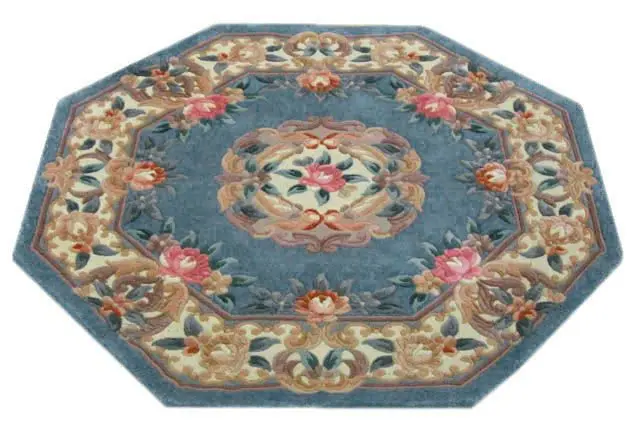 Premier Superwashed Chinese Rug - Blue - Luxury handknotted Chinese Rug D.208