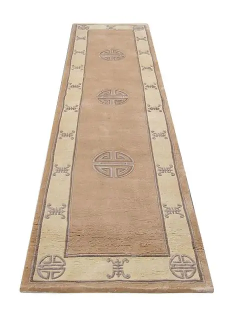 Premier Superwashed Chinese Rug - Beige - Luxury handknotted Chinese Rug PSW428