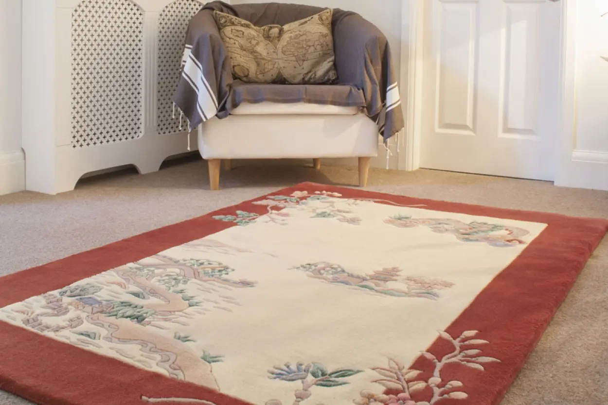 Premier Superwashed Chinese Rug - Cream - Luxury handknotted Chinese Rug
