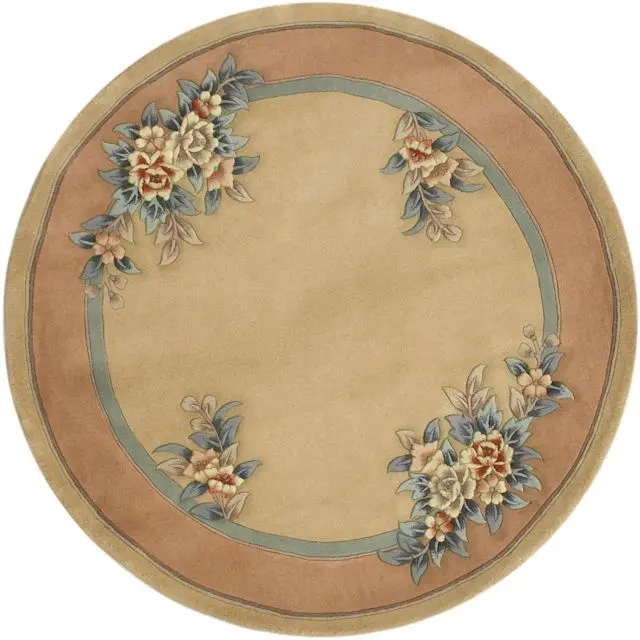 Premier Superwashed Chinese Rug - Cream - Luxury handknotted Chinese Rug PSW492