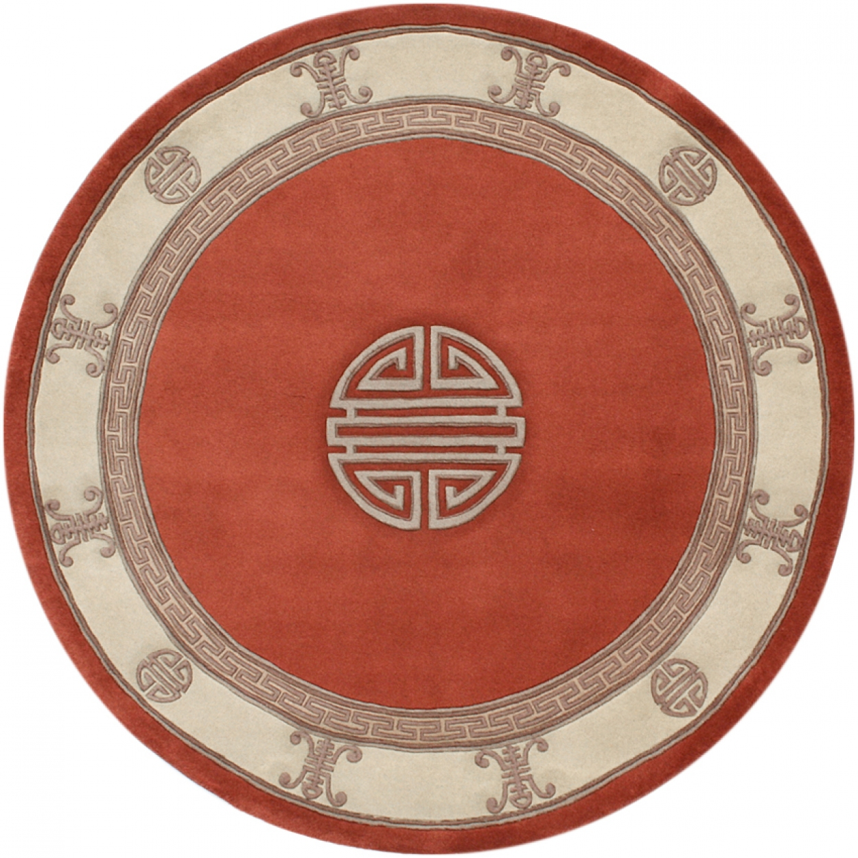 Premier Superwashed Chinese Rug - Orange - Luxury handknotted Chinese Rug PSW520