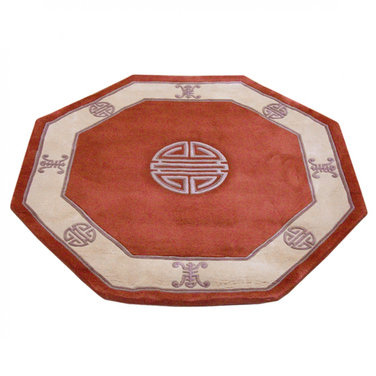 Premier Superwashed Chinese Rug - Orange - Luxury handknotted Chinese Rug PSW520