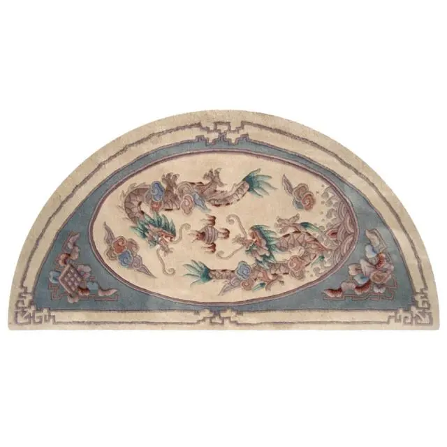 Premier Superwashed Chinese Rug - Cream - Luxury handknotted Chinese Rug PSW550