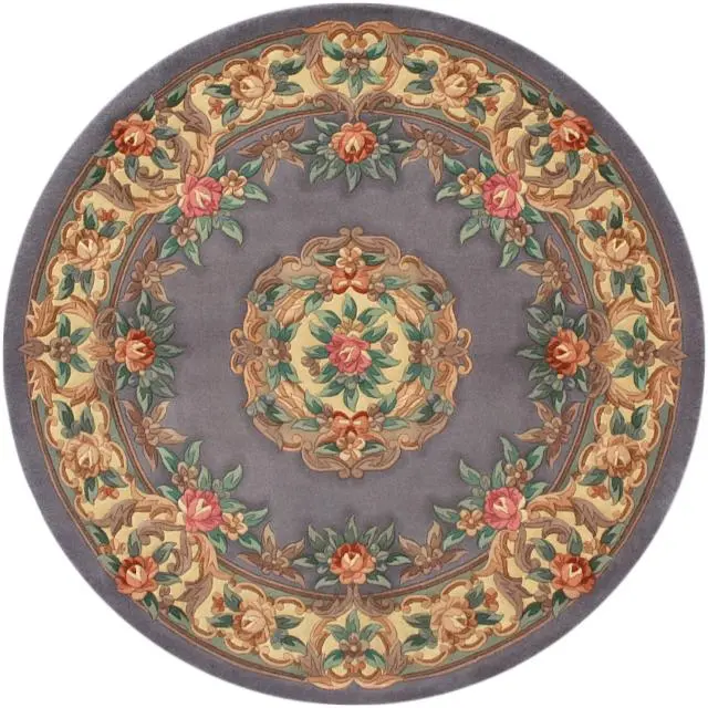Premier Superwashed Chinese Rug - Grey - Luxury handknotted Chinese Rug PSW554