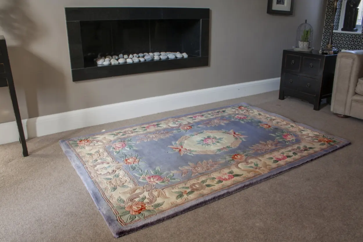 Premier Superwashed Chinese Rug - Grey - Luxury handknotted Chinese Rug PSW554