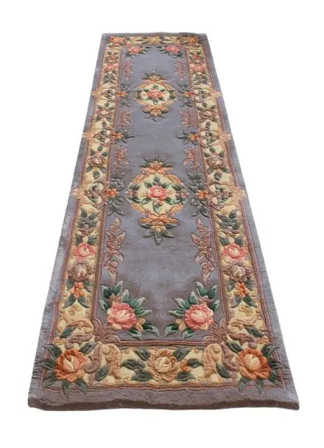Premier Superwashed Chinese Rug - Grey - Luxury handknotted Chinese Rug PSW554