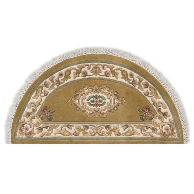 Super Rajbik rug - Gold - Handknotted Indian Aubusson design rug RAJ021
