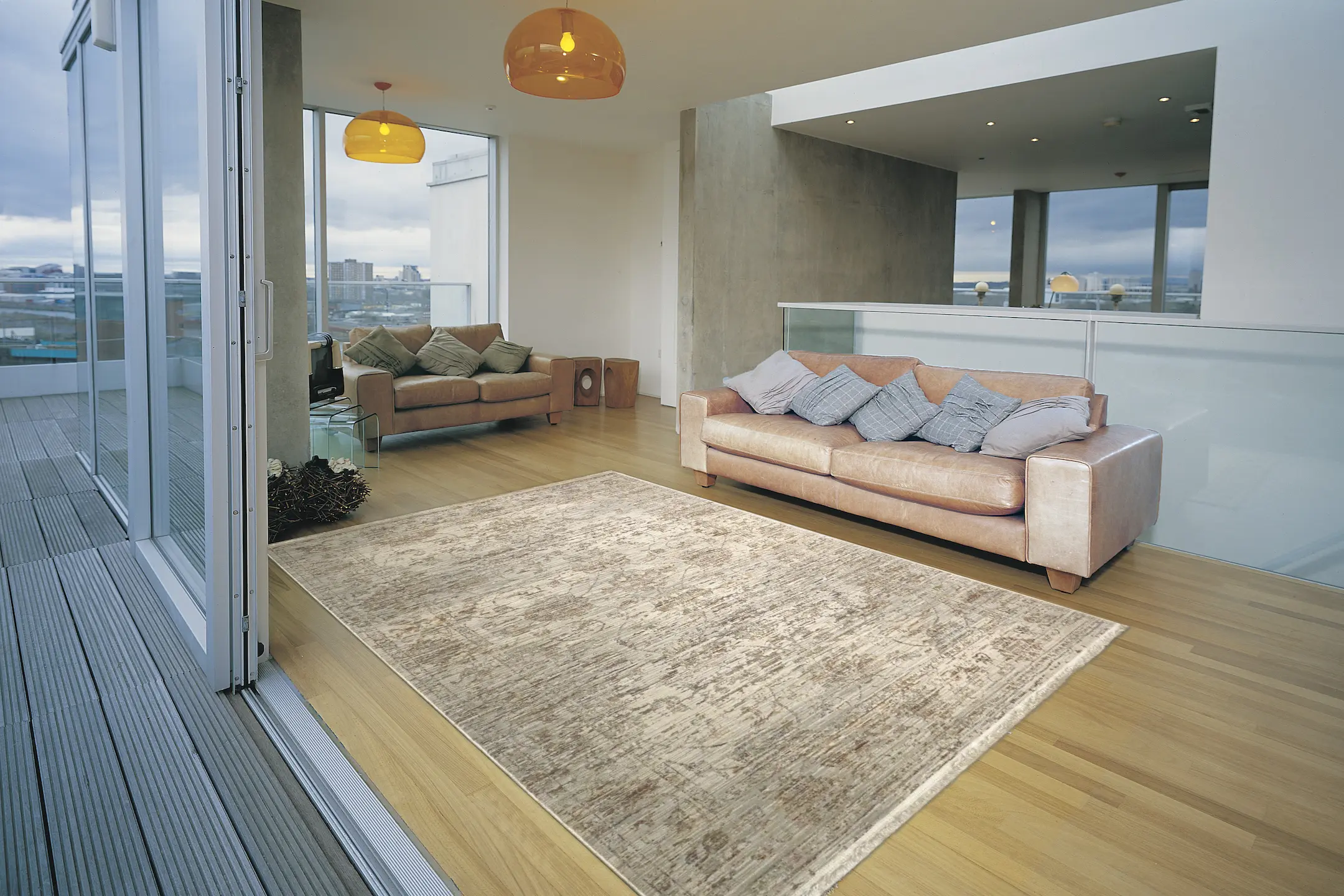 Vintage Design Rug - Cream - Machine Woven ZCA005