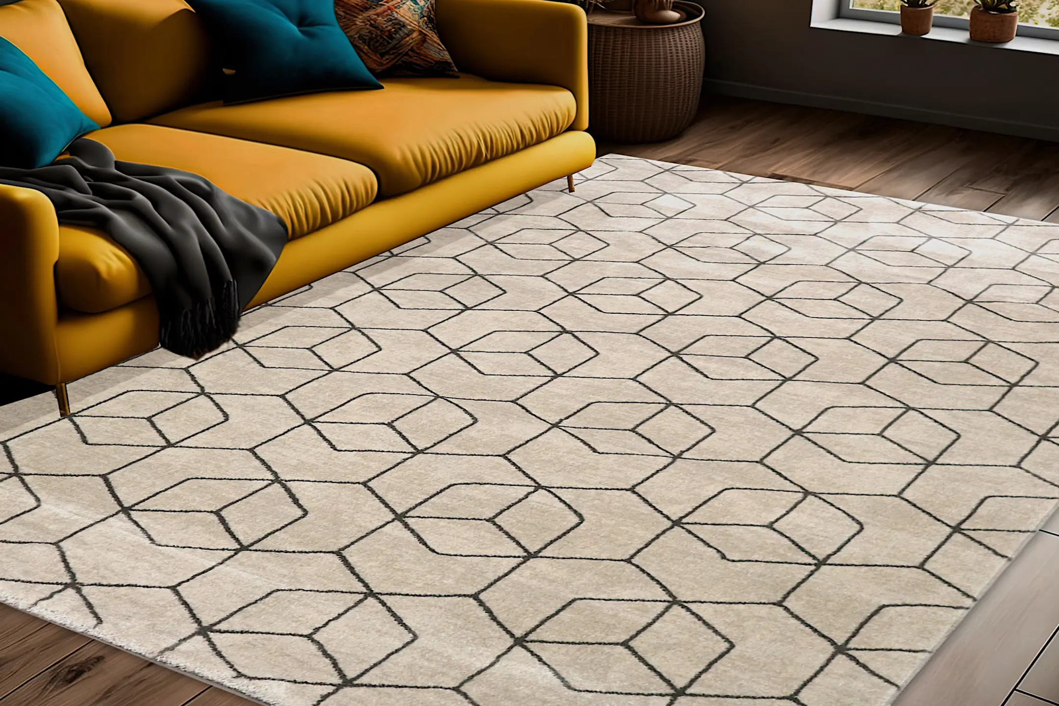 Opus Woven Rug - Machine Woven Rug with Traditional Design ZBC009
