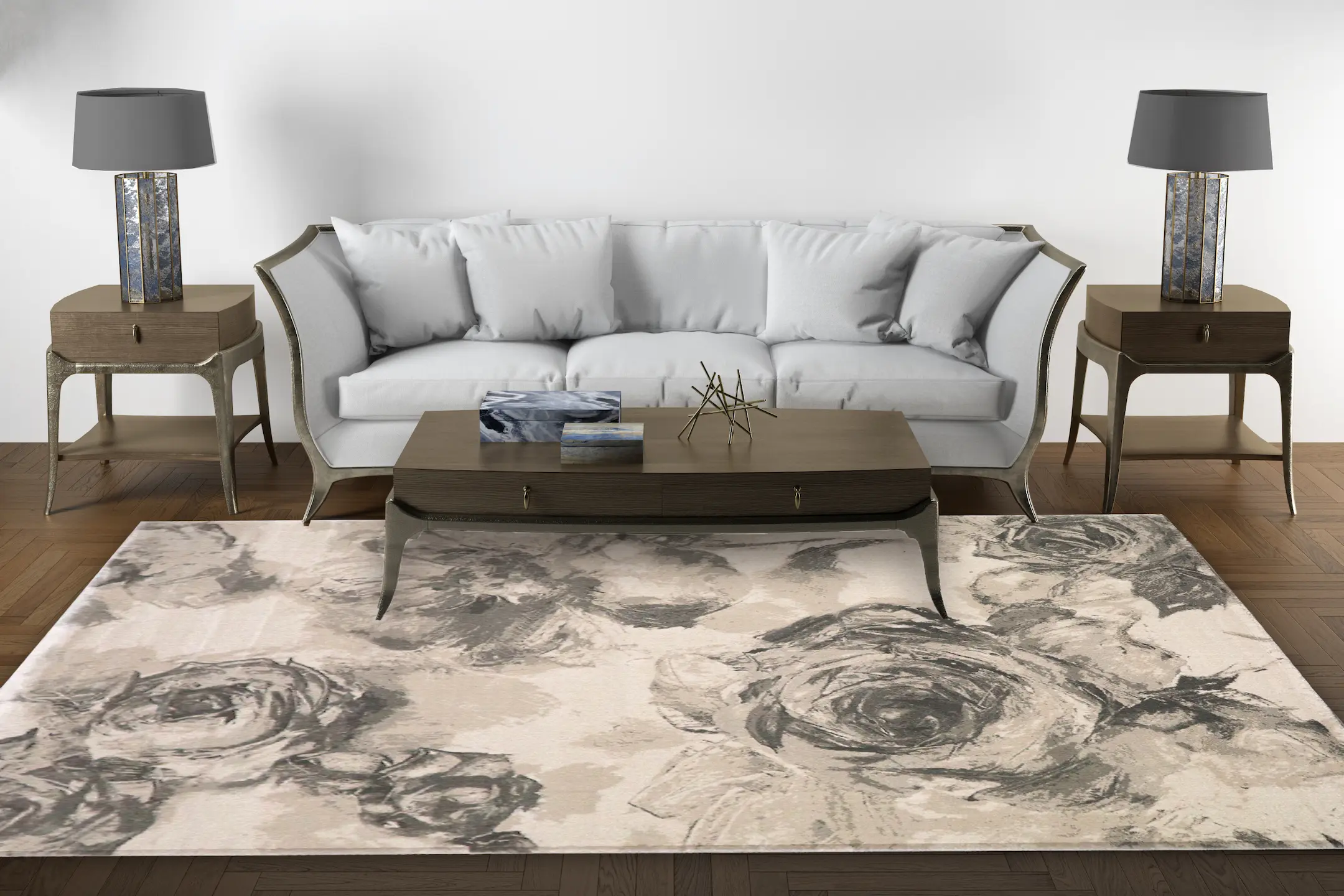 Opus Woven Rug - Machine Woven Rug with Traditional Design ZBC014