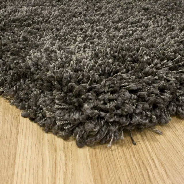 Polypropylene Shaggy Rug - Brown - Thick soft pile Shaggy rug ZLP004