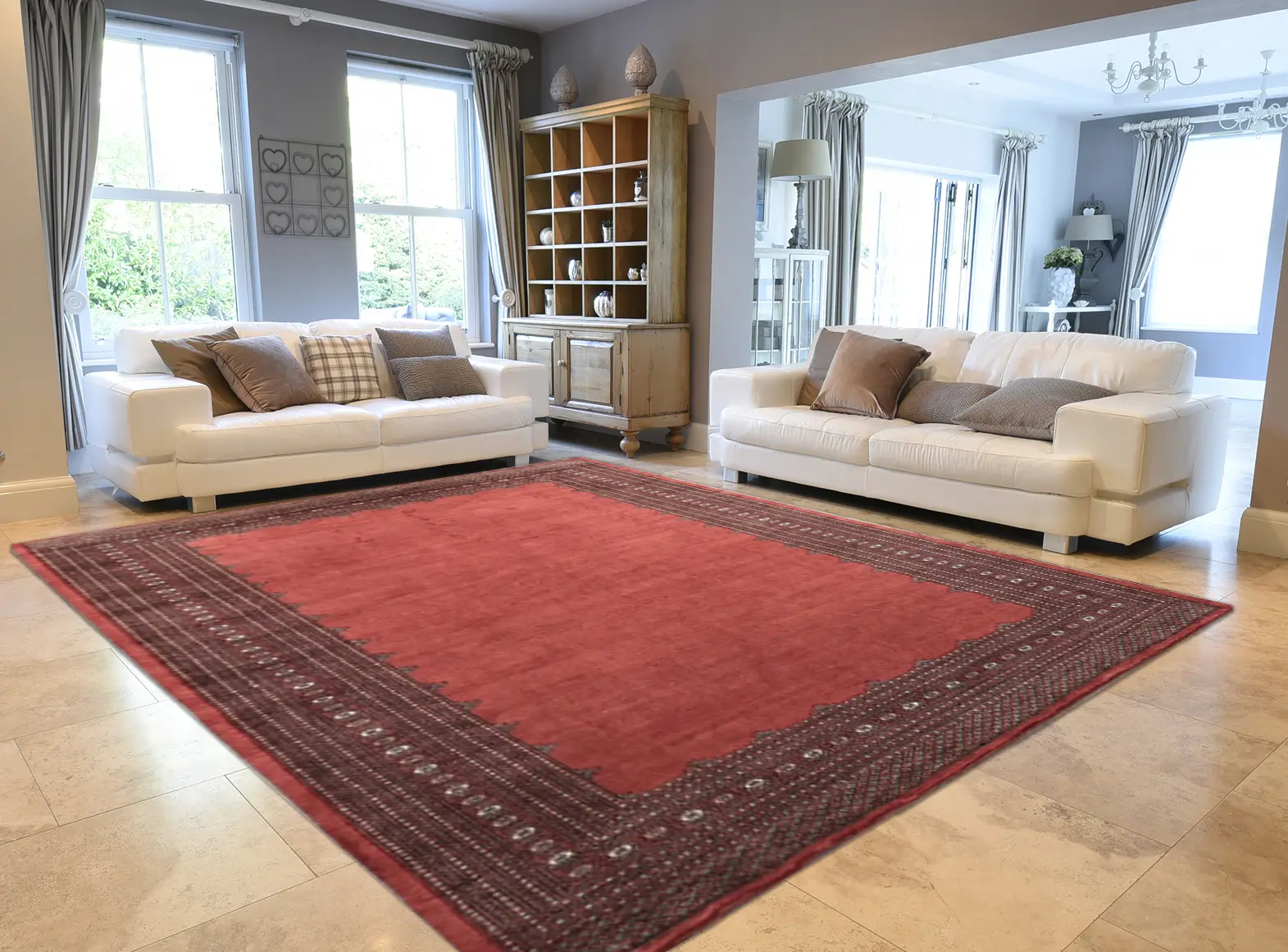 Fine Bokhara Plain Rug BOF030055 4.17mx3.07m