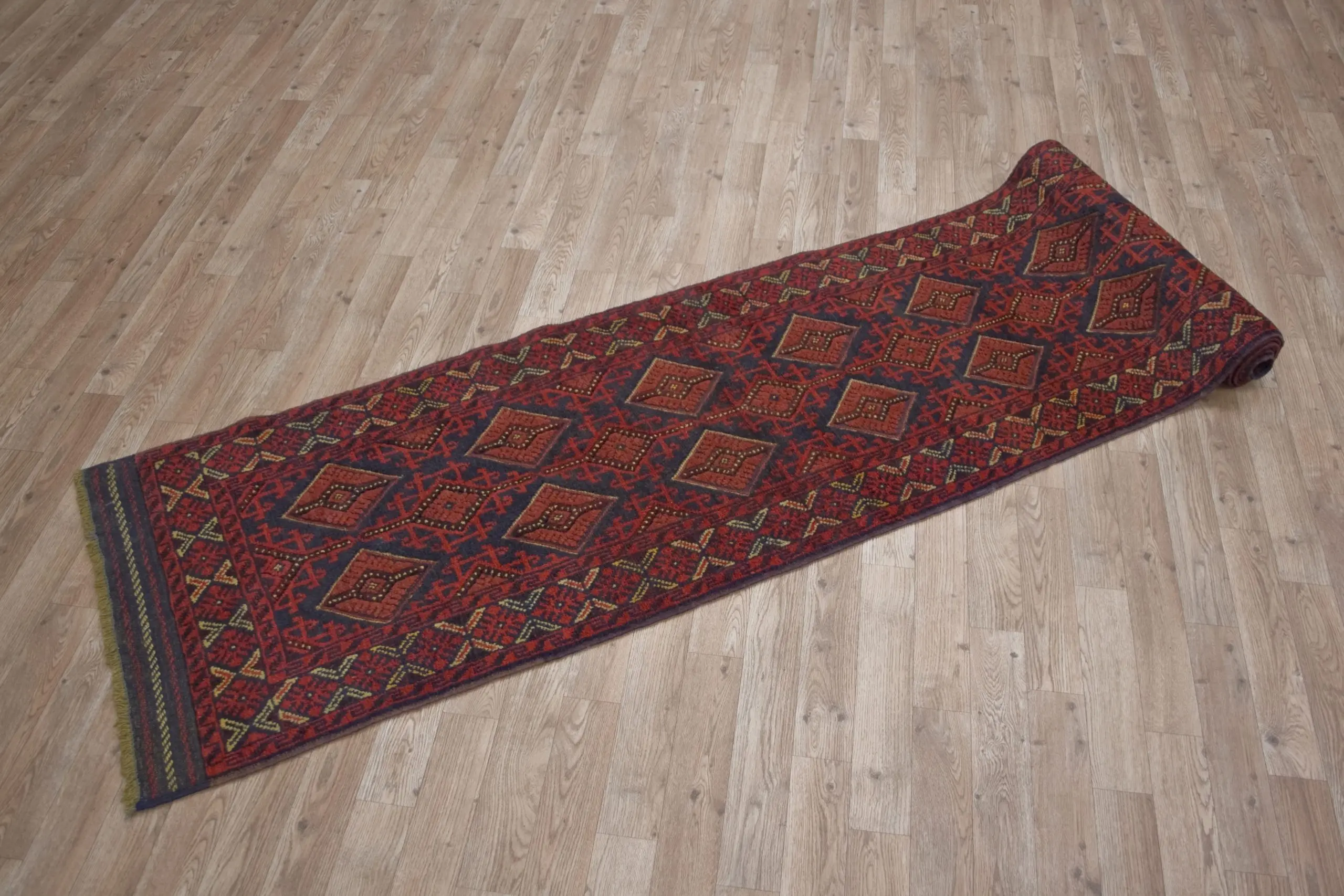 Afghan Mushwani Tribal Rug AMU048000 339x66
