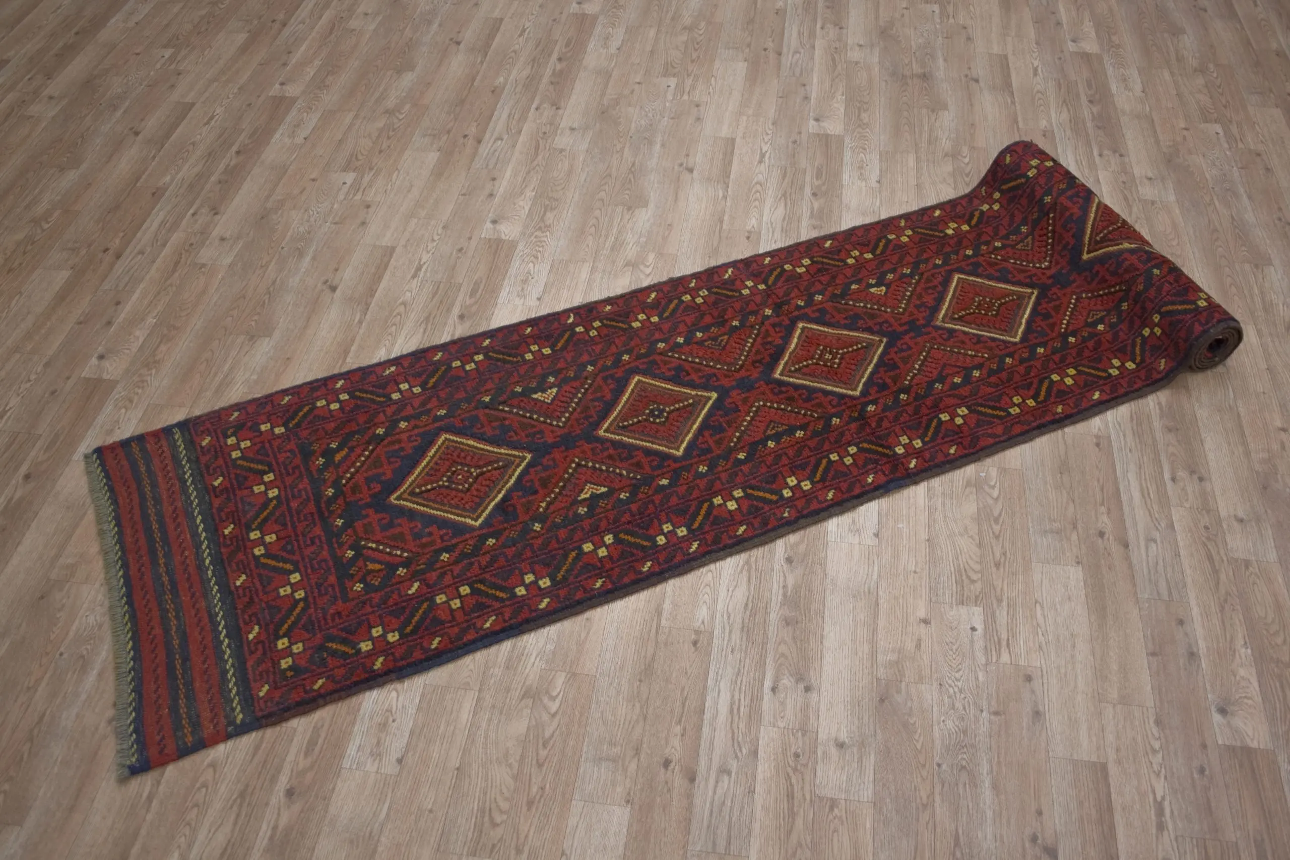 Afghan Mushwani Tribal Rug AMU048000 348x65