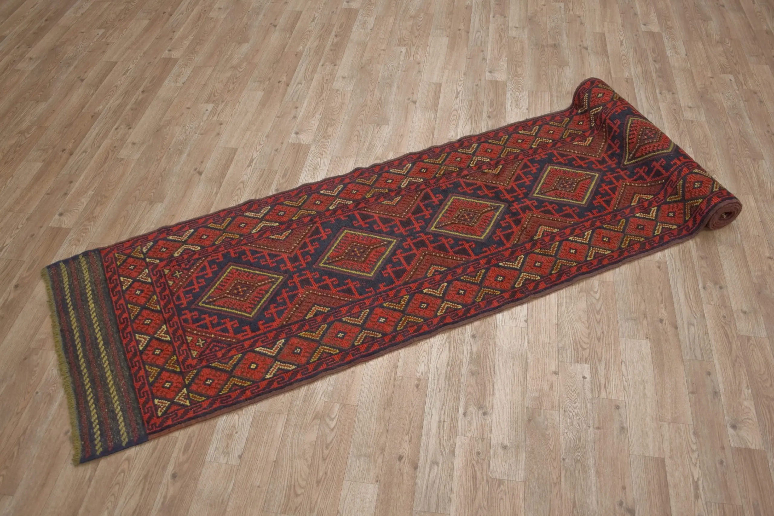 Afghan Mushwani Tribal Rug AMU048000 362x72
