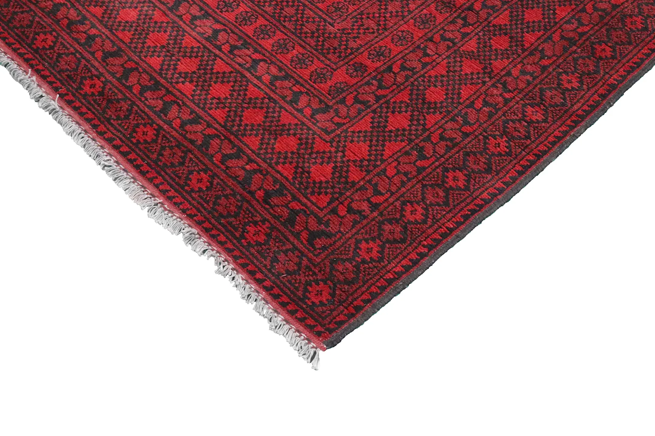 Fine Afghan Red Rug ARE036000 581x411