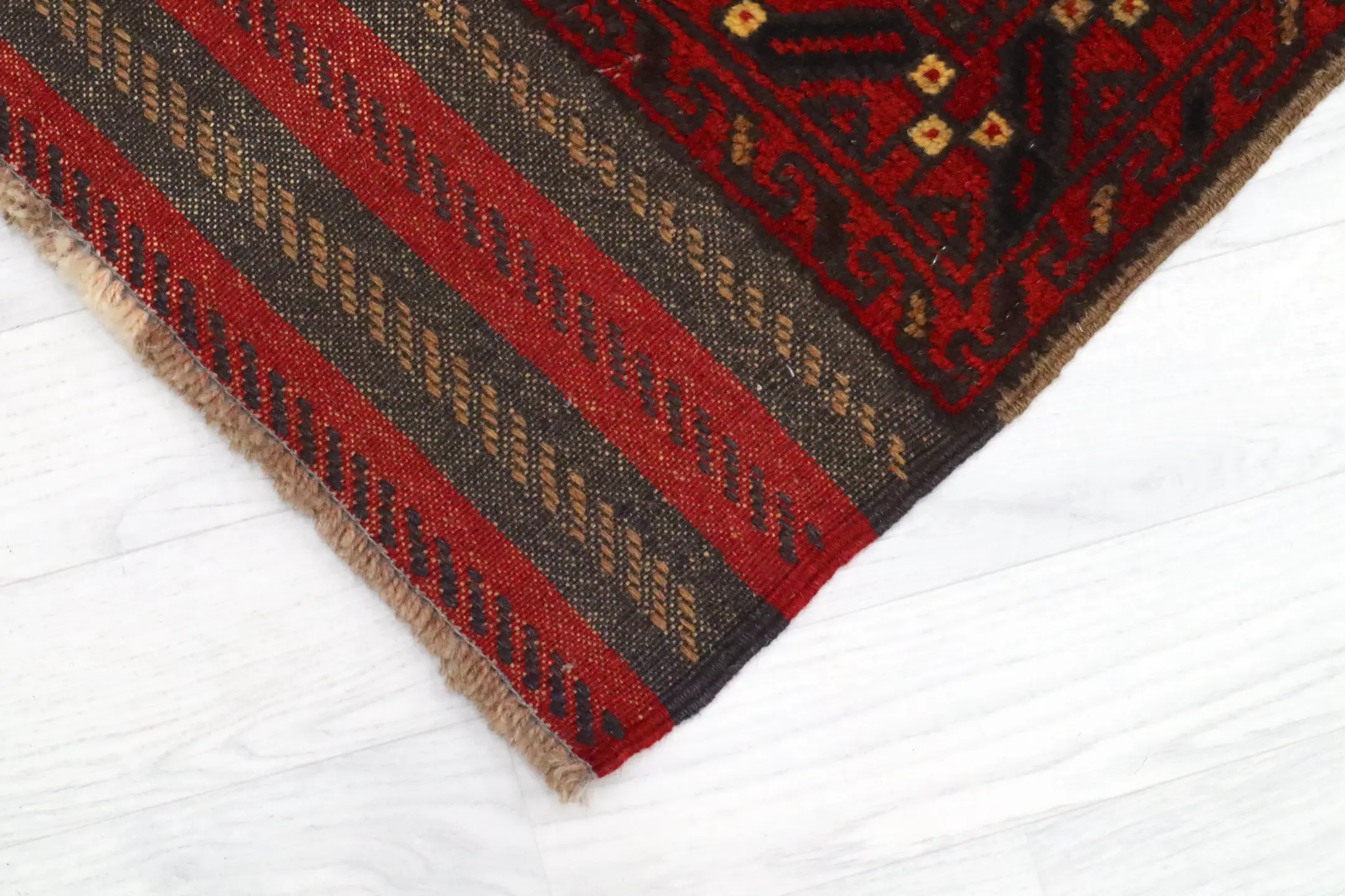 Afghan Mushwani Tribal Rug AMU048000 359x77