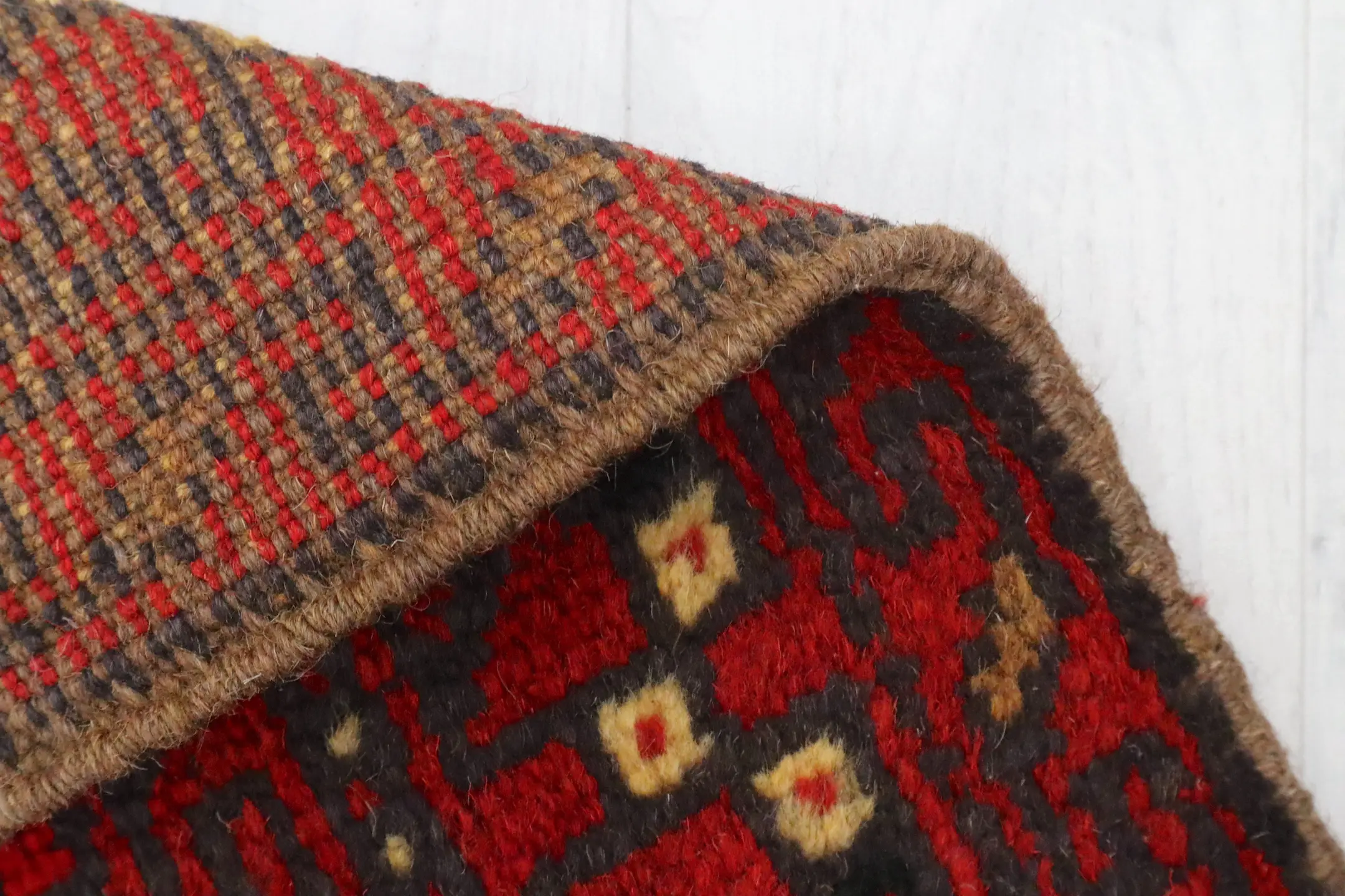 Afghan Mushwani Tribal Rug AMU048000 359x77