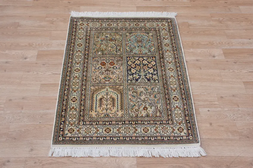 Kashmiri Silk Rug KSK006033 93x64b