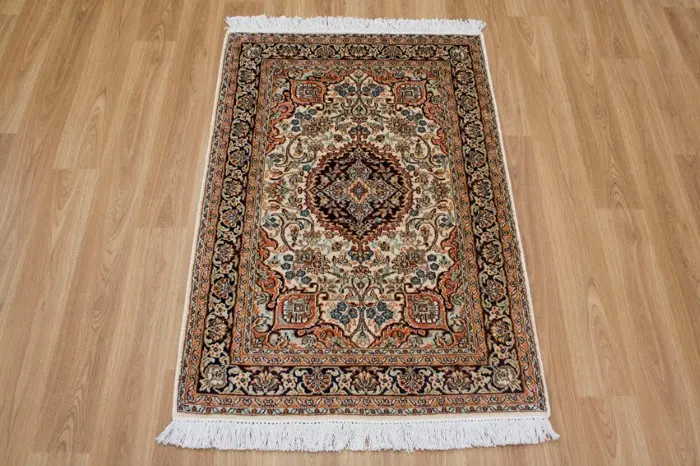 Kashmiri Silk Rug  KSK006084 97 x 63