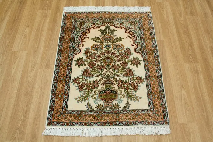 Kashmiri Silk Rug  KSK006094 91 x 65