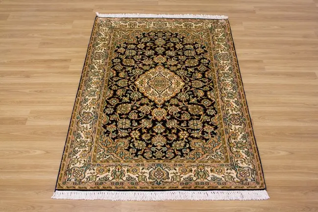 Kashmiri Silk Rug KSK009088 1.29 x .80