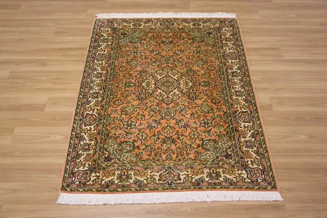 Kashmiri Silk Rug KSK009095 1.24 x .80