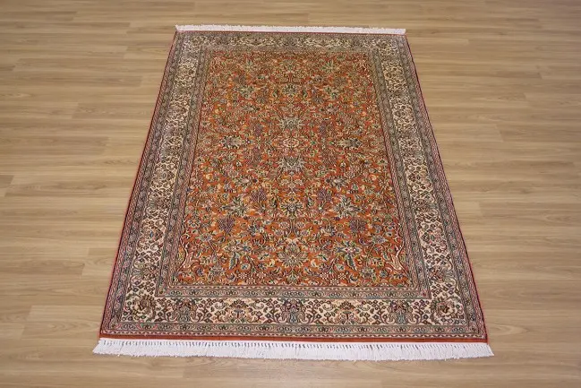 Kashmiri Silk Rug KSK013094 1.51 x .93