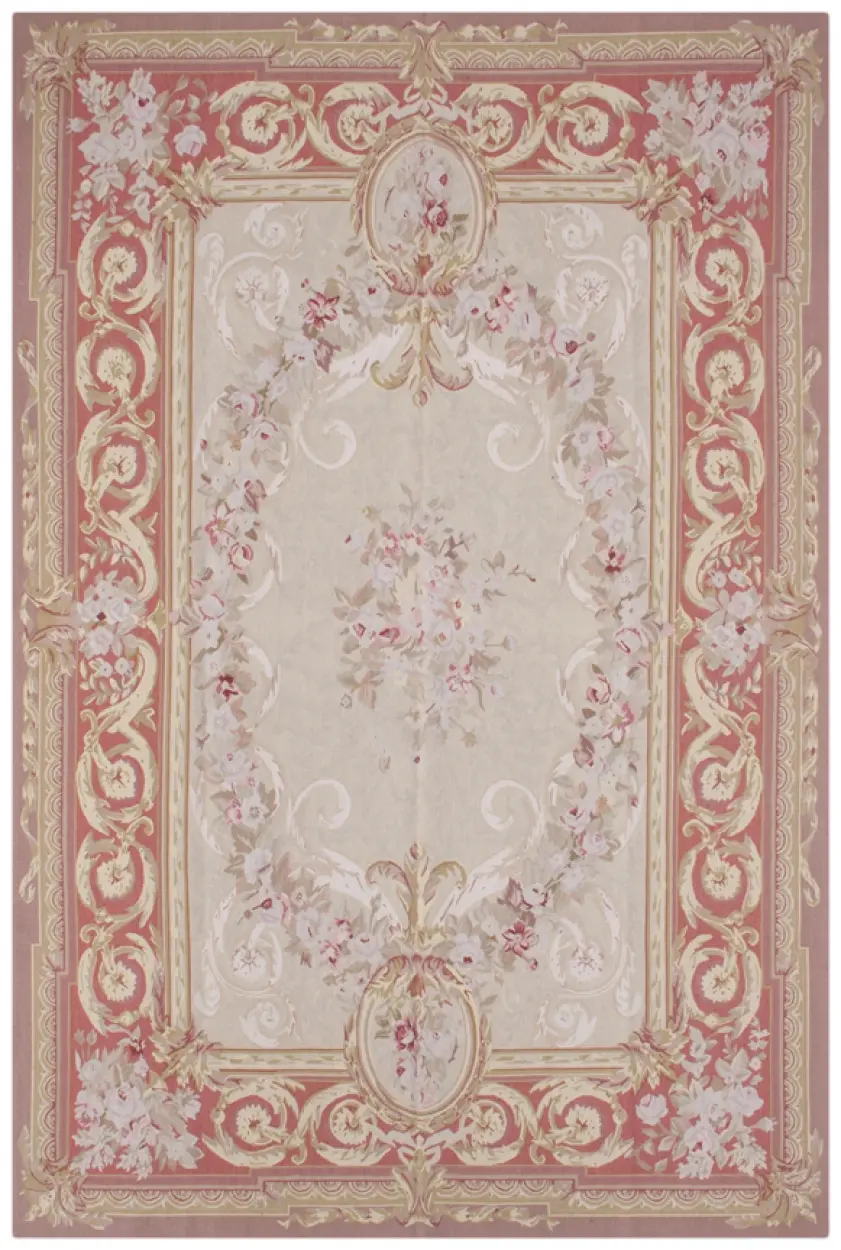 Chinese Aubusson rug - Multicoloured - Chinese flat woven Aubusson Rug CAU400