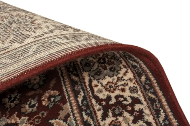 Kashmir woven rug - Red - Machine woven rug with Traditional design KAS228