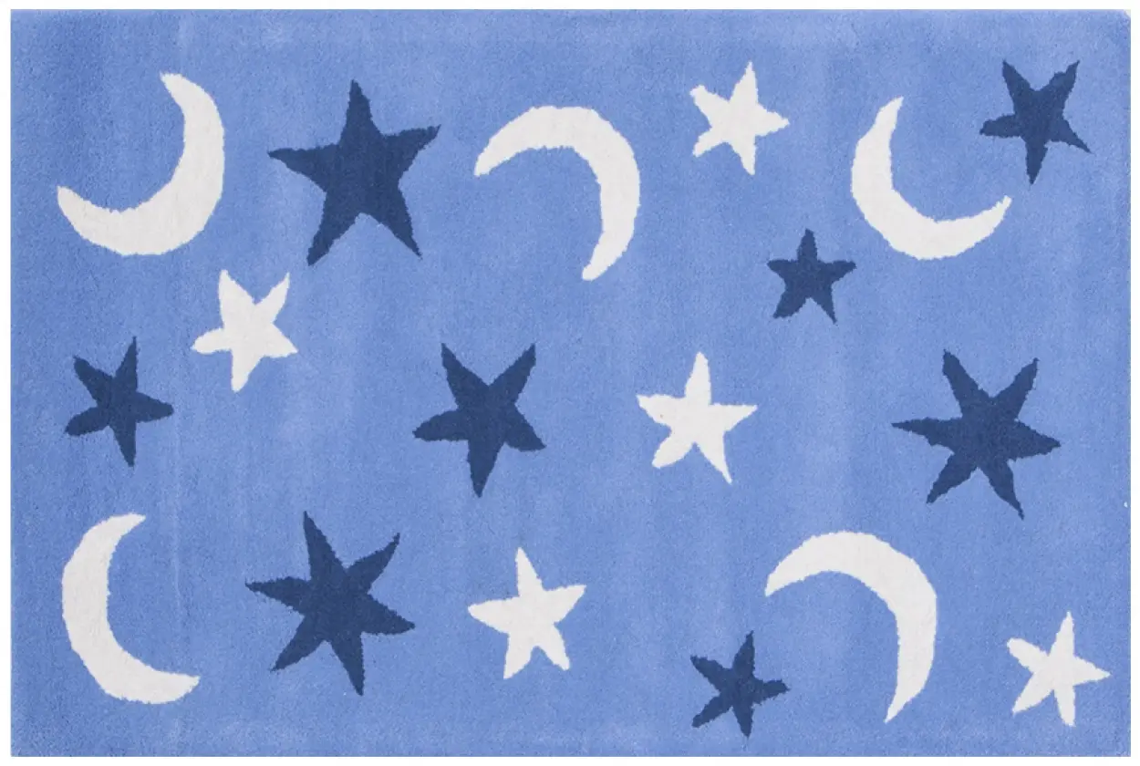 Kids Rug L.Blue Night Sky LKI011